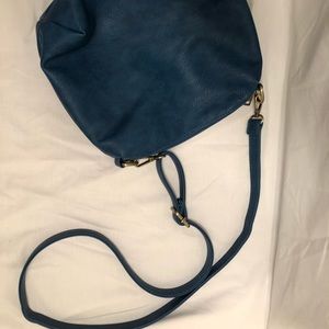 Blue crossbody bag